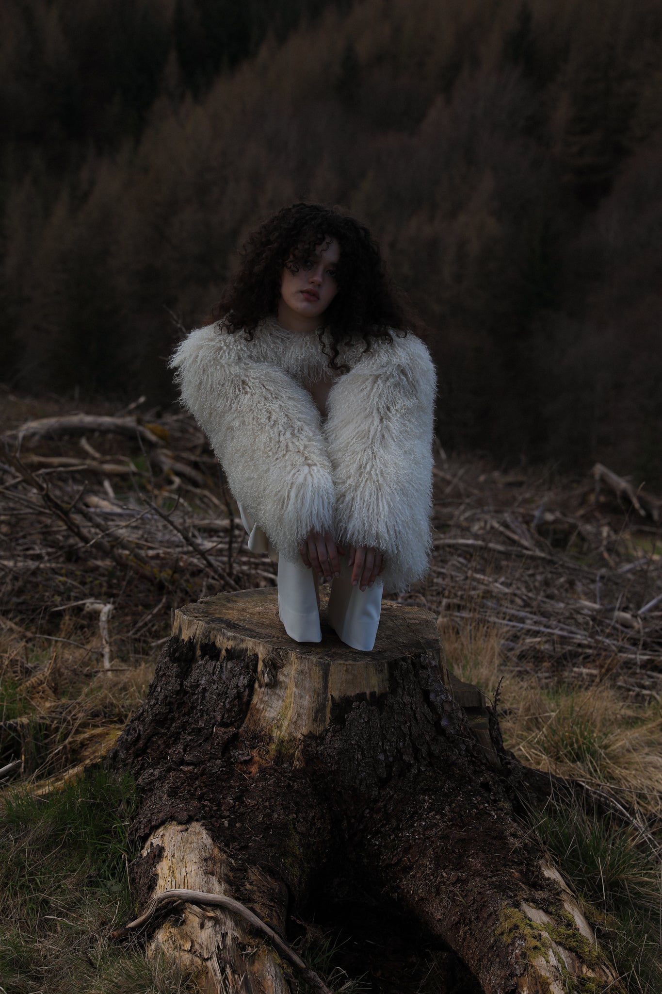 The Rosa shearling sleeve accessory by Josephine Jones