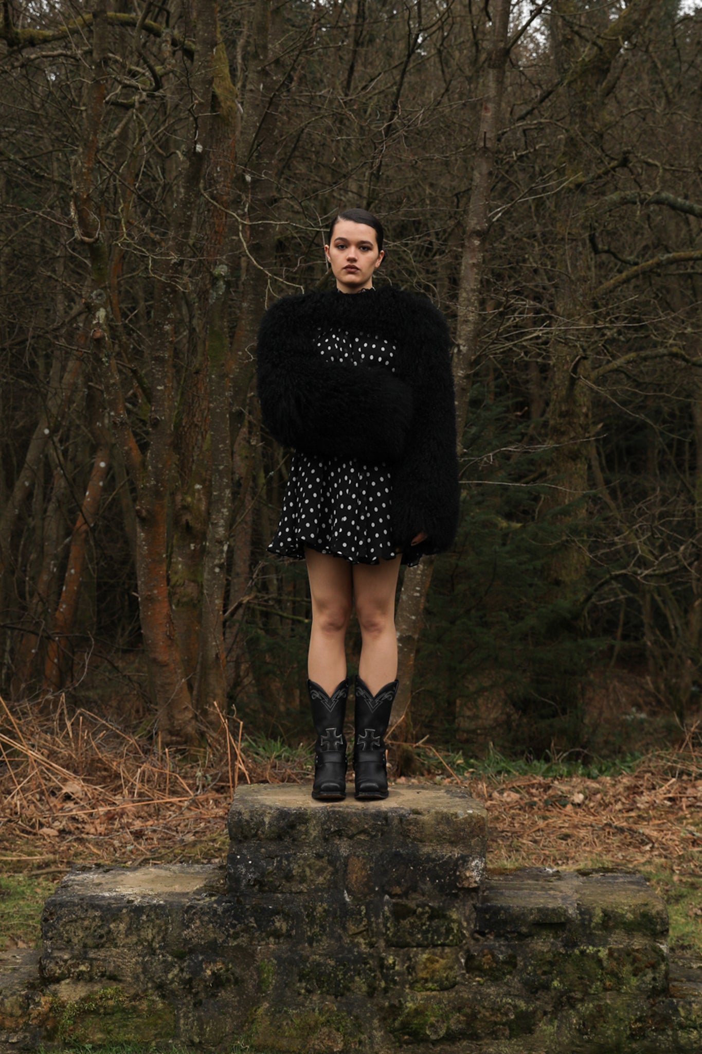The Rosa shearling sleeve accessory by Josephine Jones