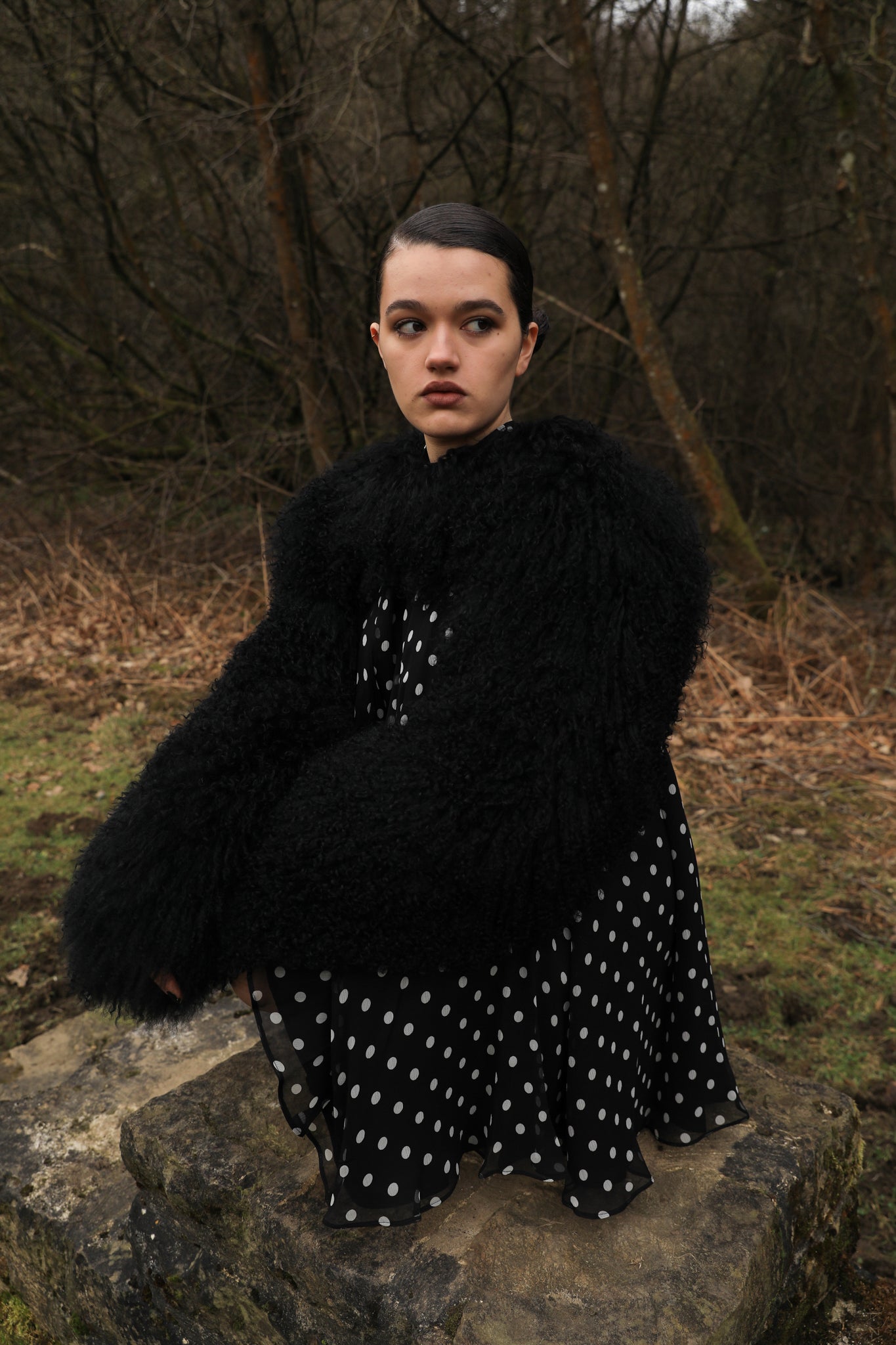 The Rosa shearling sleeve accessory by Josephine Jones