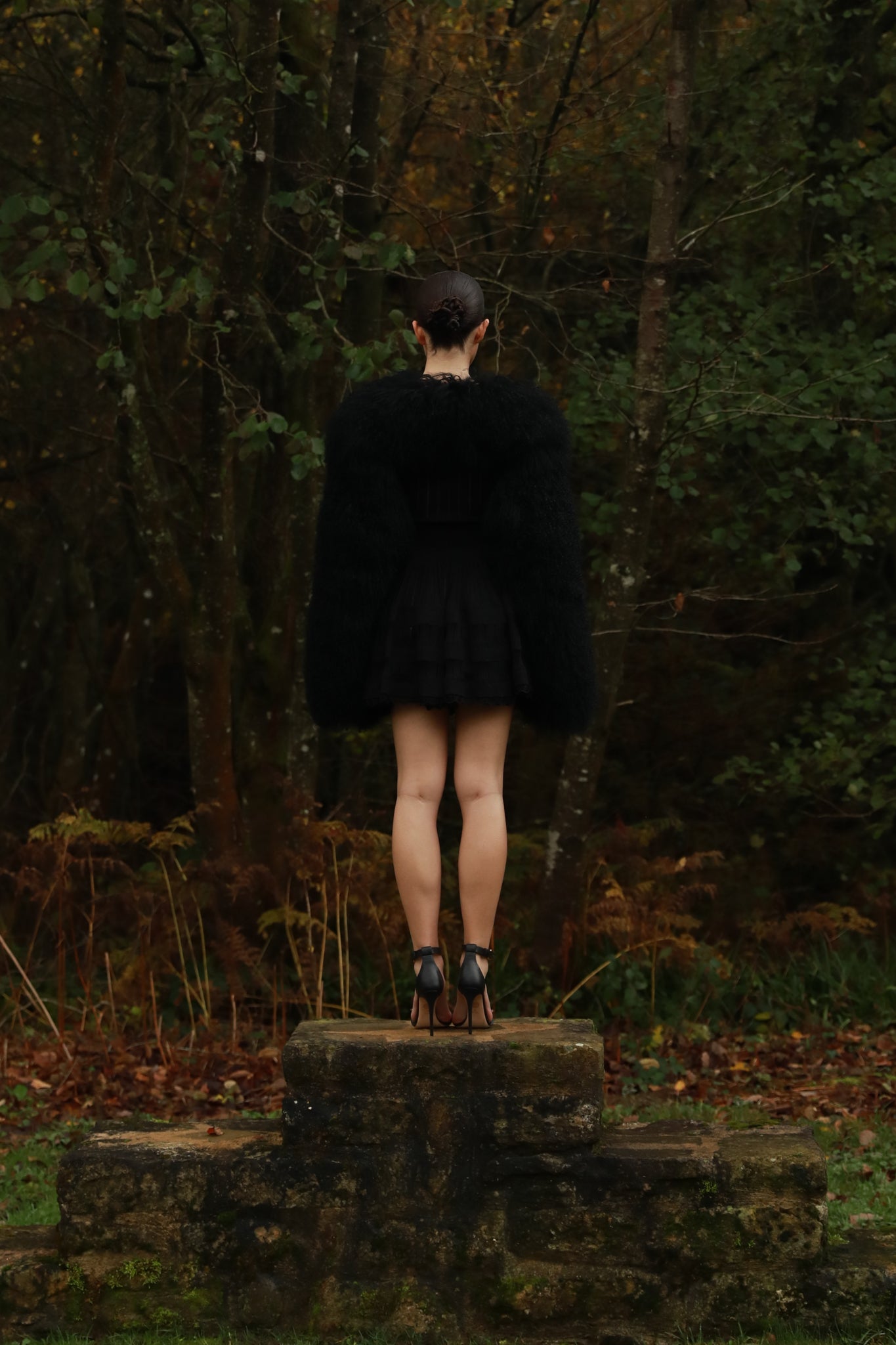 Rosa Shearling Sleeves in Black